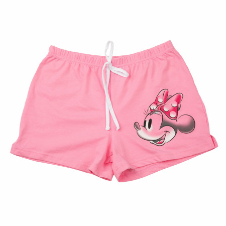 Minnie Mouse Classic Pink Print Junior's Shorts